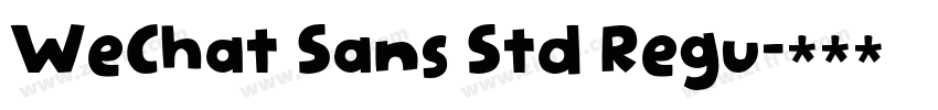 WeChat Sans Std Regu字体转换